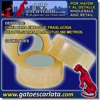 Lee el articulo completo CINTA PARA EMPAQUE TRASLUCIDA DE 2 PULGADAS - LONGITUD 180 METROS - 12 UNIDADES