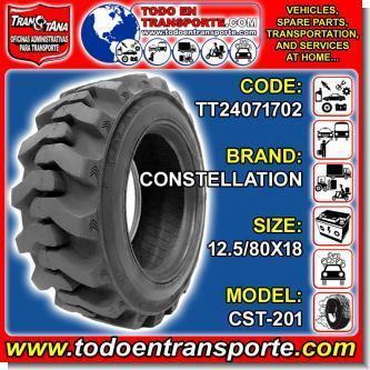 RADIAL TIRE FOR VEHICLE BACKHOE BRAND CONSTELLATION SIZE 12.5/80X18 MODEL CST