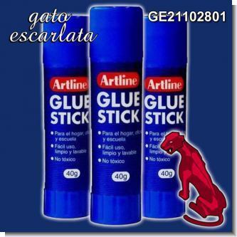 Lee el articulo completo PEGAMENTO ESCOLAR EN BARRA GRANDE 40 GRAMOS MARCA ARTLINE - 12 UNIDADES