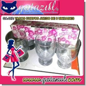 Lee el articulo completo VASOS CURVOS JUEGO DE 6 UNIDADES