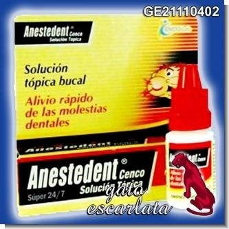 Read full article ANESTEDENT TOPICAL ORAL SOLUTION QUICK RELIEF OF DENTAL DISCOMFORTS - 5 MILLILITERS - 12 UNITS
