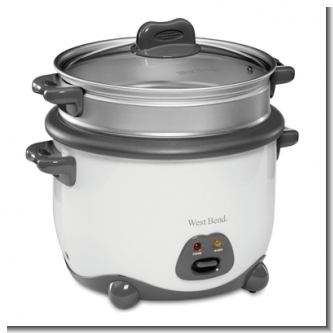 Read full article ELECTRIC RICE COOKER 12 CUPS WITH STEAMER BRAND WEST BEND