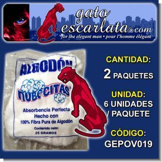 Lee el articulo completo ALGODON ESTERILIZADO 25 GRAMOS MARCA NUBECITAS - 12 PAQUETES