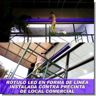 Lee el articulo completo Linea LED Acrilica instalada contra precinta de local comercial Lee el articulo completo Linea LED Acrilica instalada contra precinta de local comercial